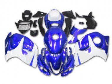 2008-2019 Blue White Suzuki GSXR 1300 Hayabusa Motorcycle Replacement Fairings