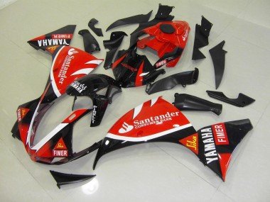 2009-2011 Red Black Santander Yamaha YZF R1 Replacement Fairings