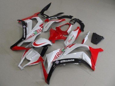 2011-2015 Red and White Rapid Kawasaki ZX10R Motorcylce Fairings