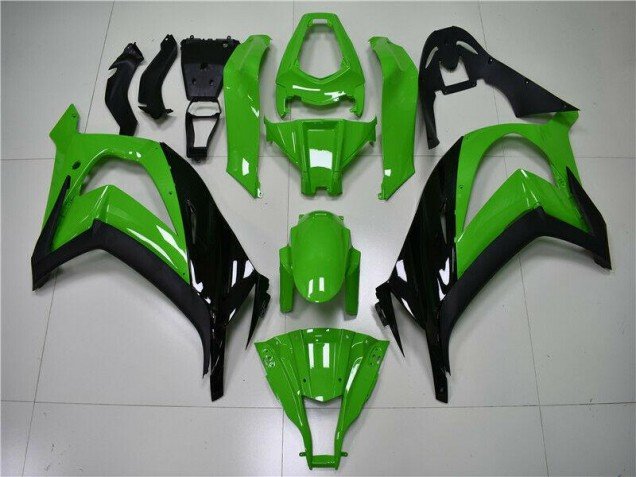 2011-2015 Green Black Kawasaki ZX10R Replacement Fairings