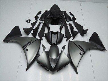 2012-2014 Matte Grey Black Yamaha YZF R1 Replacement Fairings