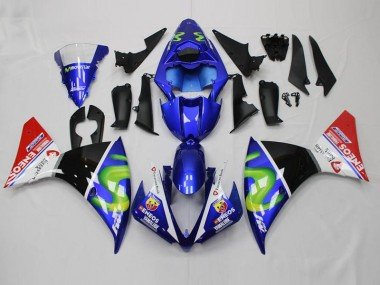 2012-2014 Blue White Black Red Yamaha YZF R1 Motorcycle Bodywork