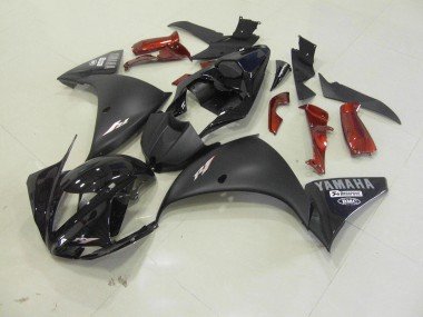 2012-2014 Matte Black Yamaha YZF R1 Motorcylce Fairings