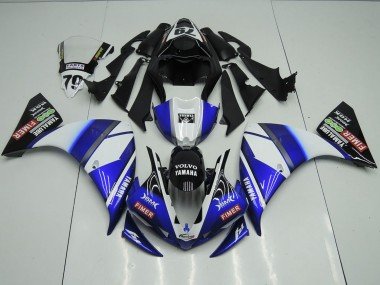 2012-2014 Blue Black Sterilgarda Yamaha YZF R1 Motorcycle Fairing Kit