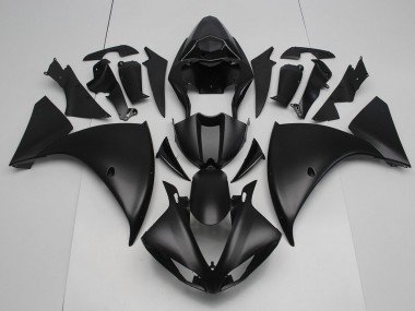 2012-2014 Matte Black Yamaha YZF R1 Replacement Motorcycle Fairings