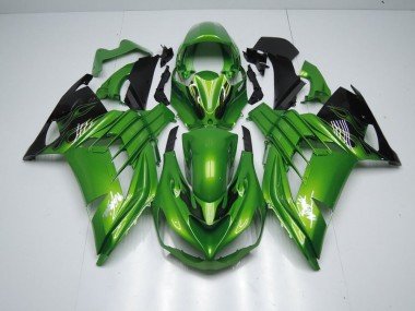 2012-2021 Green Flame Kawasaki ZX14R ZZR1400 Moto Fairings