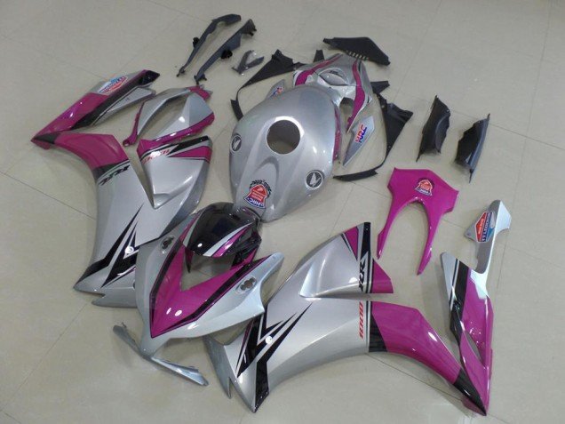 2012-2016 Silver Pink Honda CBR1000RR Motorbike Fairing Kits