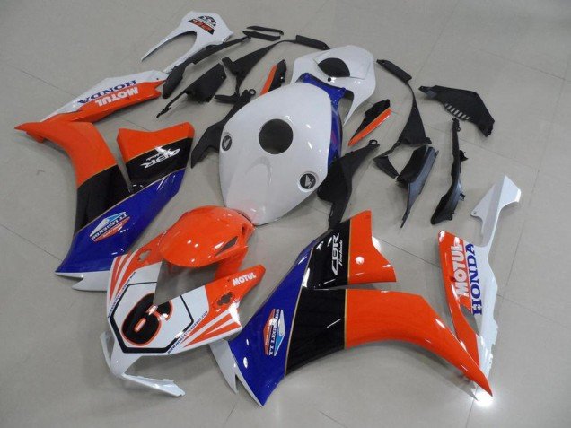 2012-2016 Orange White TT Legend Honda CBR1000RR Motorcylce Fairings