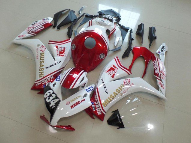 2012-2016 Red Musashi Honda CBR1000RR Bike Fairing