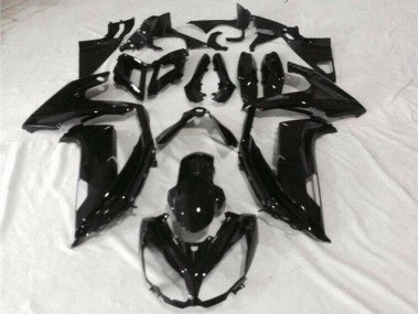 2012-2016 Glossy Black Kawasaki EX650 Motor Bike Fairings