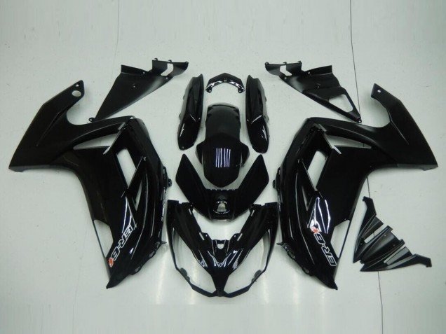 2012-2016 Glossy Black Kawasaki EX650 Motorcycle Fairings Kit