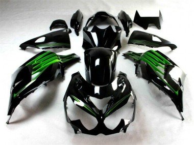 2012-2021 Black Green Kawasaki ZX14R ZZR1400 Motorcylce Fairings