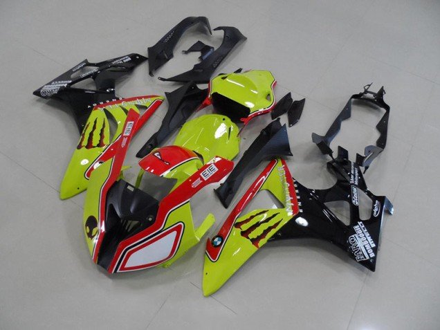 2009-2014 Green Red Monster BMW S1000RR Bike Fairings