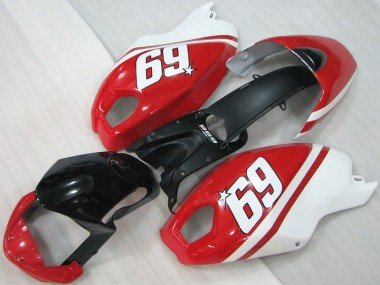 2008-2012 Black Red White 69 Ducati Monster 696 Moto Fairings