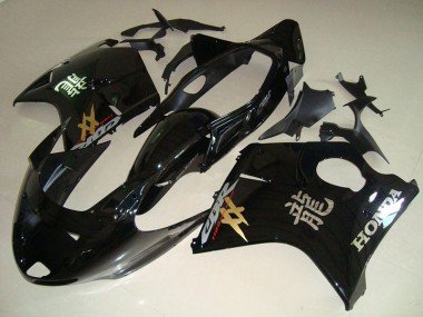 1996-2007 Black Honda CBR1100XX Blackbird Motorcycle Fairing Kits