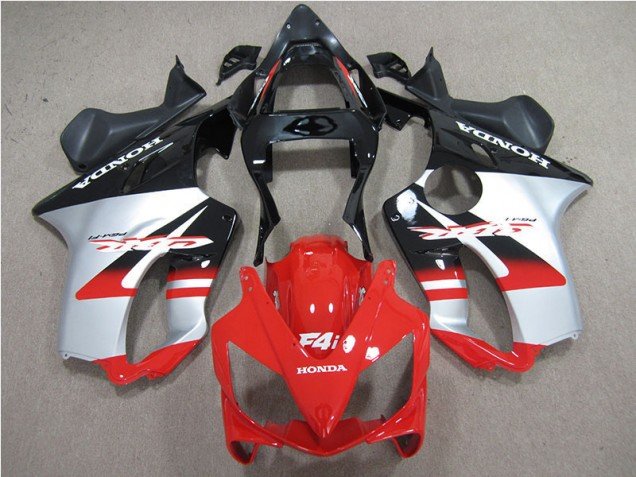 2001-2003 Red White Black Honda CBR600 F4i Motorcycle Replacement Fairings