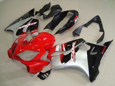 2004-2007 Red Silver Honda CBR600 F4i Replacement Motorcycle Fairings