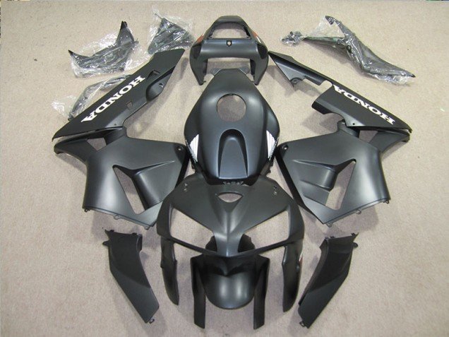 2005-2006 Black Honda CBR600RR Motorcycle Fairings Kit