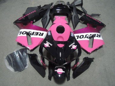 2005-2006 Pink Black Repsol Honda CBR600RR Bike Fairings