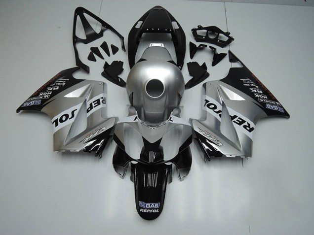 2002-2013 Silver Repsol Honda VFR800 Motorcycle Fairings & Bodywork