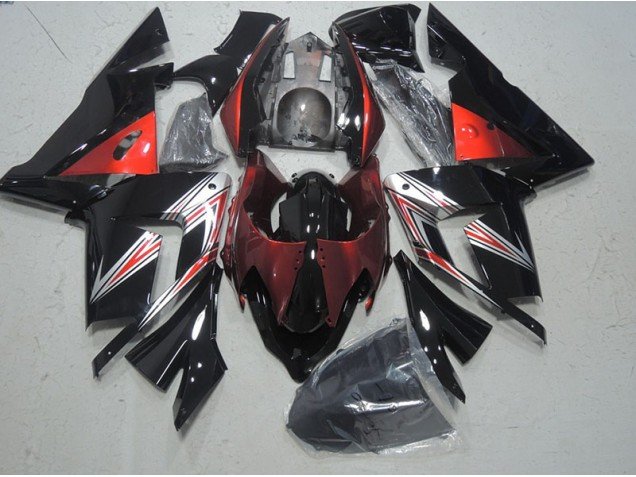 2003-2005 Black Red Kawasaki ZX10R Motorcylce Fairings