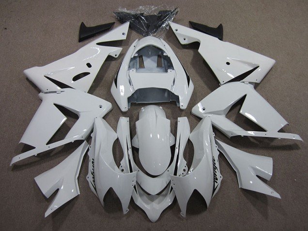 2003-2005 White Ninja Kawasaki ZX10R Motor Bike Fairings