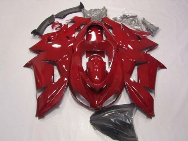 2006-2007 Red Kawasaki ZX10R Replacement Fairings