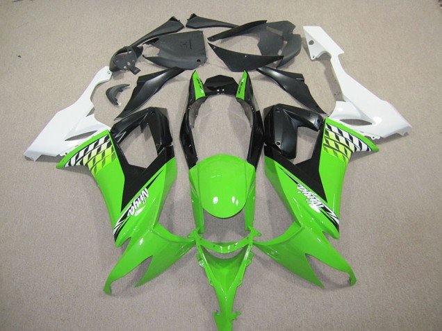 2008-2010 Black Green Ninja Kawasaki ZX10R Bike Fairings