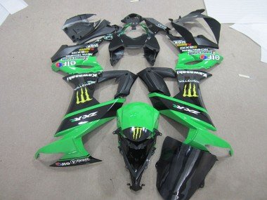 2008-2010 Black Green Monster Kawasaki ZX10R Bike Fairing Kit