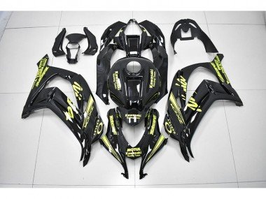 2016-2019 Black Yellow Reacing Team Ninja Kawasaki ZX10R Motorbike Fairing