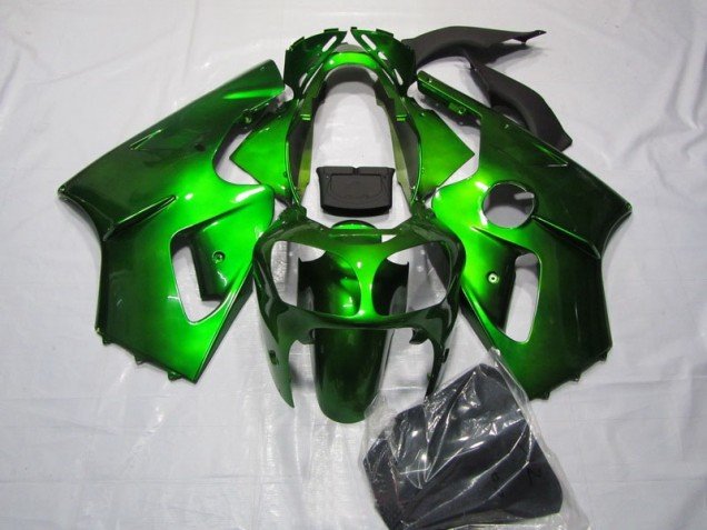 2000-2001 Green Kawasaki ZX12R Motorcycle Fairings Kit