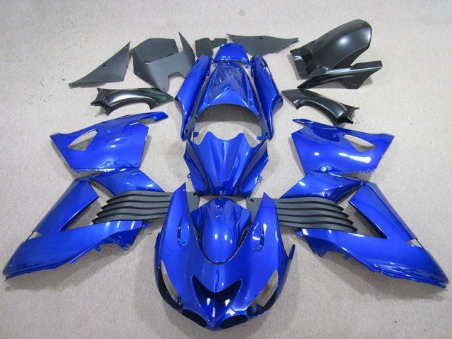 2006-2011 Blue Kawasaki ZX14R ZZR1400 Motorbike Fairing Kits