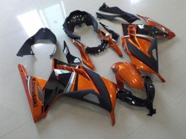 2013-2016 Black Orange Kawasaki ZX300R Motor Fairings