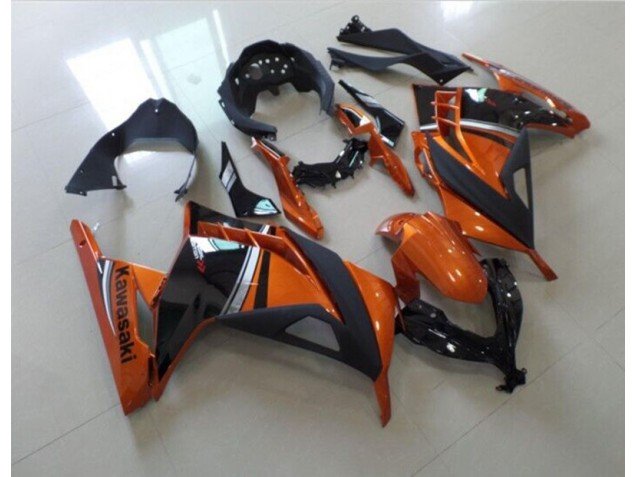 2013-2016 Black Orange Kawasaki ZX300R Motor Fairings