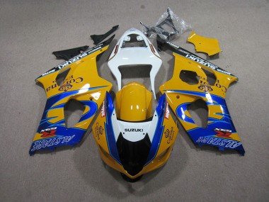 2003-2004 Yellow Blue Corona Extra Suzuki GSXR1000 Motorcycle Fairing Kit