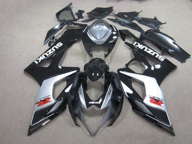 2005-2006 Black White Decal Suzuki GSXR1000 Motorbike Fairings