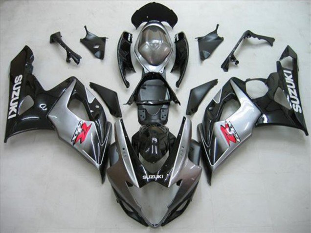 2005-2006 Black Silver Suzuki GSXR1000 Motorcycle Fairing