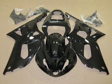 2001-2003 Black Suzuki GSXR600 Motorcycle Fairings Kit