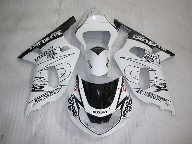 2001-2003 White Black Corona Extra Suzuki GSXR600 Bike Fairings