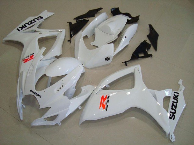 2006-2007 White Suzuki GSXR750 Motor Fairings