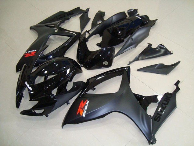 2006-2007 Matte Black Suzuki GSXR750 Motorcycle Fairings