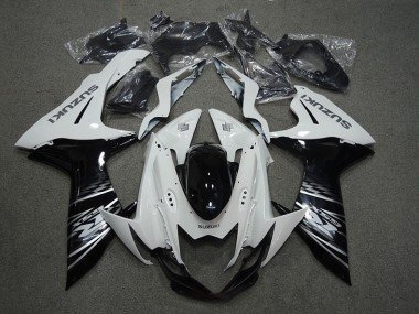 2011-2021 White Black Suzuki GSXR750 Bike Fairings