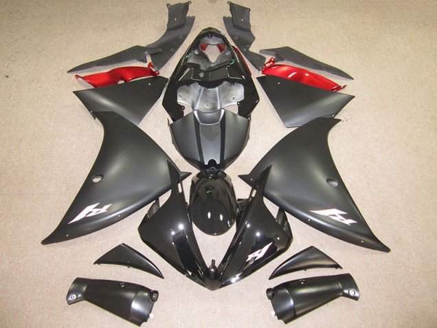 2012-2014 Black White Decal Yamaha YZF R1 Replacement Fairings