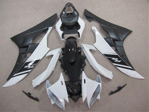 2006-2007 White Black Yamaha YZF R6 Motor Bike Fairings