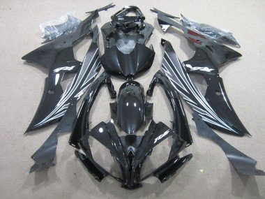 2006-2007 Black Yamaha YZF R6 Motorcycle Fairings