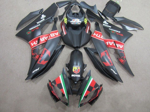 2006-2007 Black Motul 46 Yamaha YZF R6 Moto Fairings