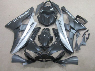 2006-2007 Silver Black Yamaha YZF R6 Replacement Fairings