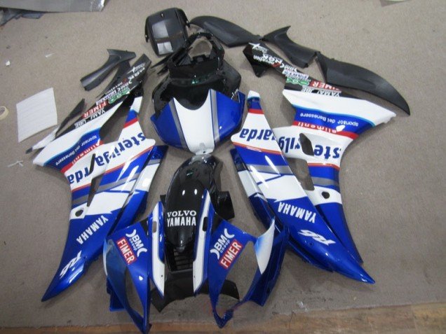 2006-2007 White Blue Sterilgarda Volvo Yamaha YZF R6 Motorcylce Fairings